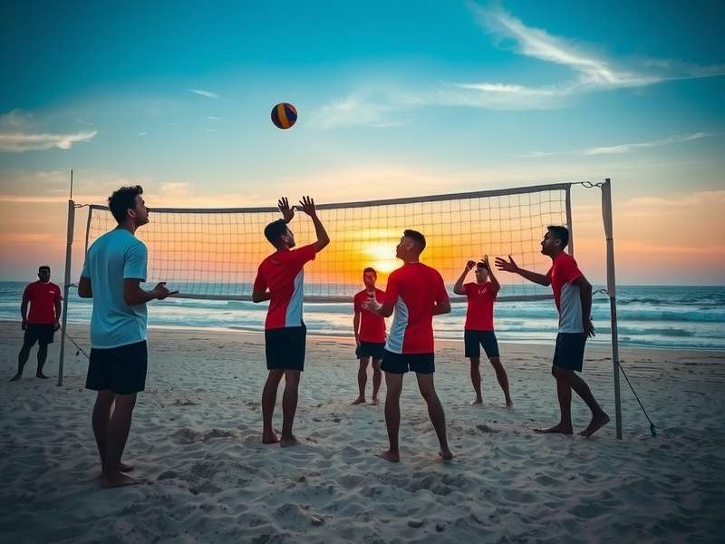 Goa Volley Youngsters training session on beach