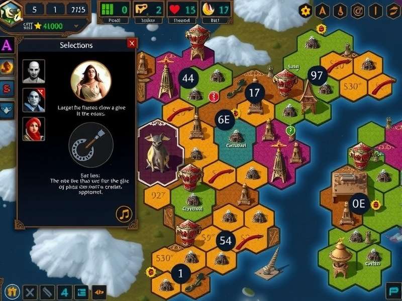 Fennel Warlock S Conquest strategy map showing territories and resources