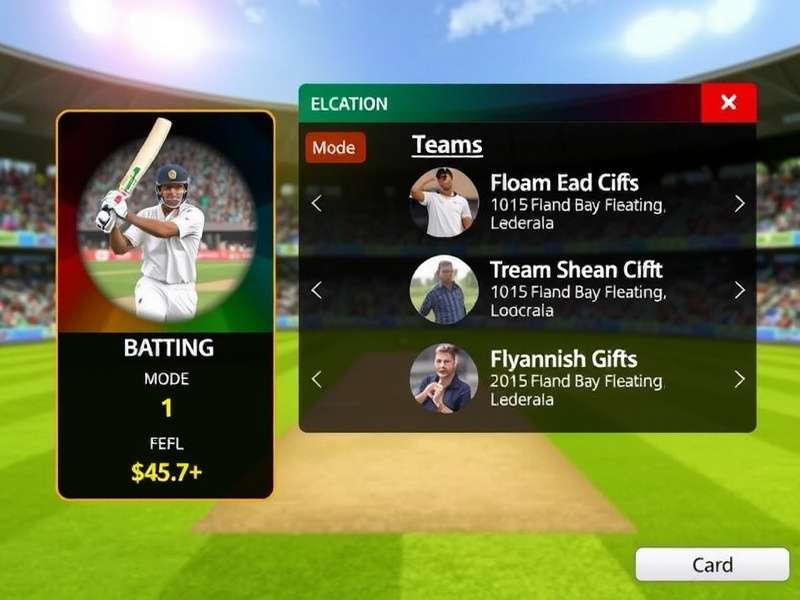 Hindustan Cricket Ace feature overview showing different game modes