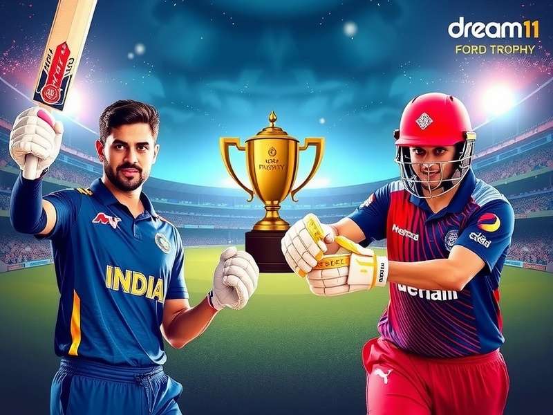 Ford Trophy cricket match action