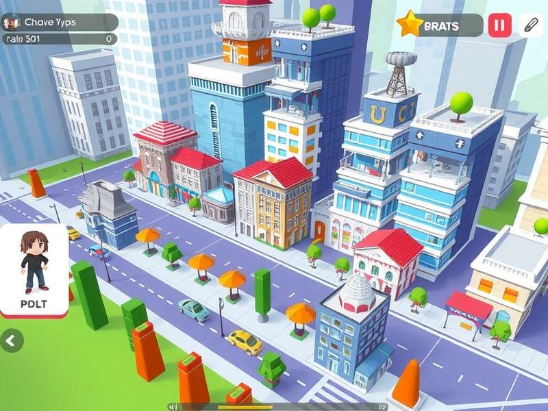 Pixel Urban Creator visual design and user interface