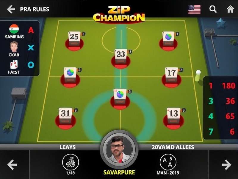 Zip Champion Kanpur gameplay screenshot showing interface and controls