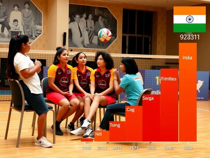 Growth chart showing India Netball Vanguard expansion across Indian states