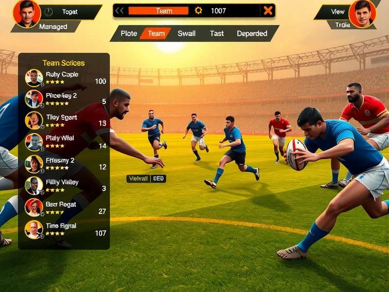 Rugby Sultans India team management interface