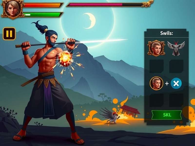 Bengal Samurai Heroes gameplay screenshot showing character combat