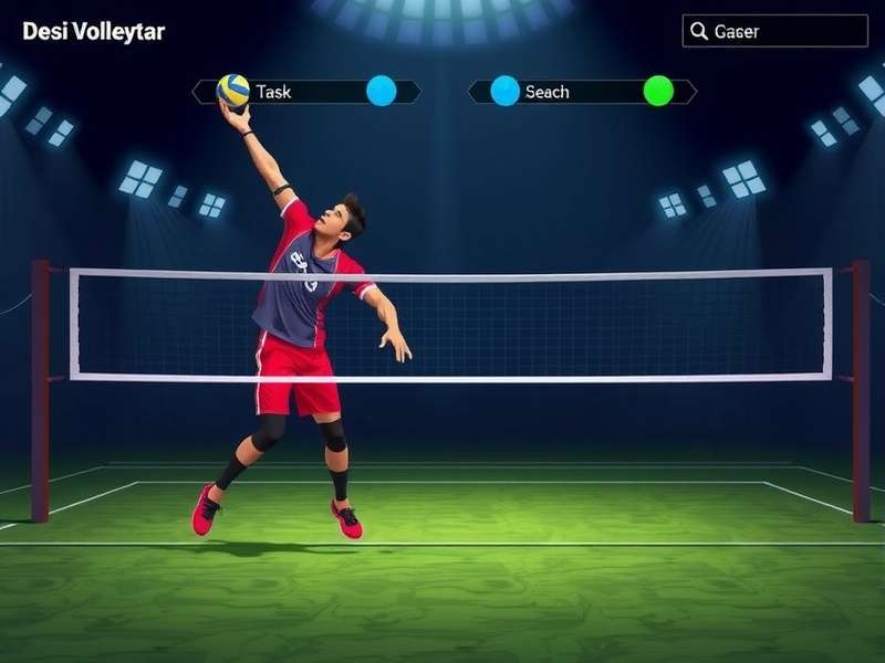 Desi Volley Star character selection screen