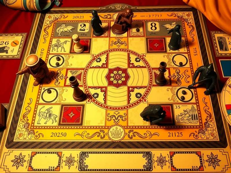 Maharaja Cup Challenge game board and pieces setup