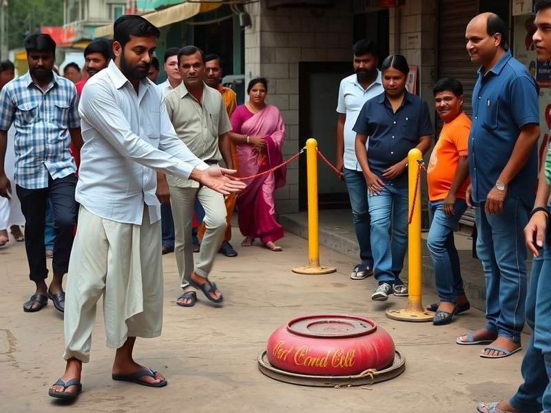 Demonstration of proper bowling technique in Dhobi Ghat style