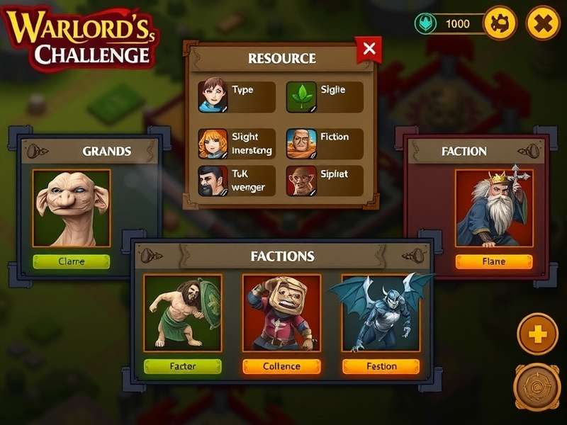 Warlord S Challenge gameplay screenshot showing strategic battle