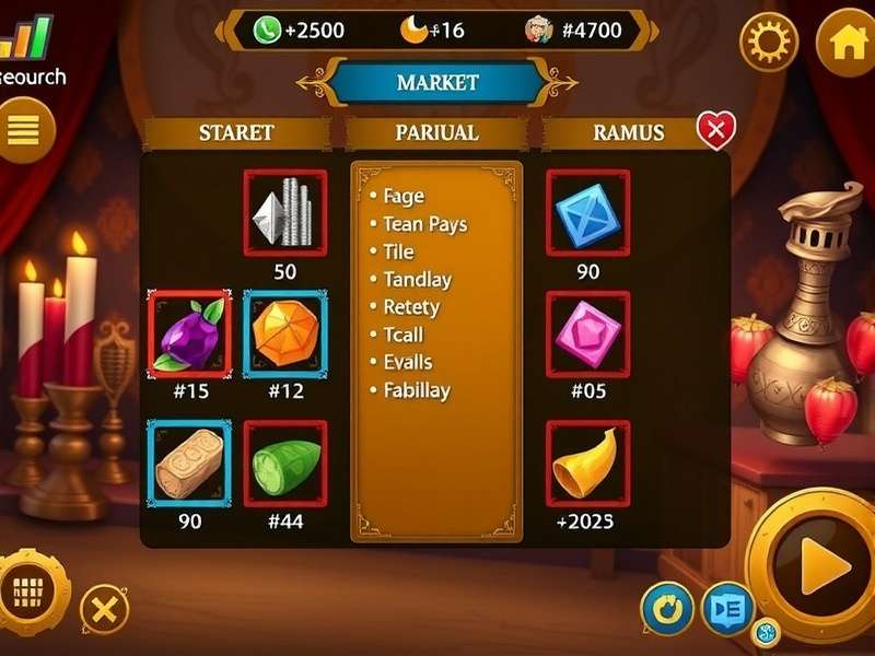 Tiruchirappalli Trade Titan gameplay screenshot showing market interface