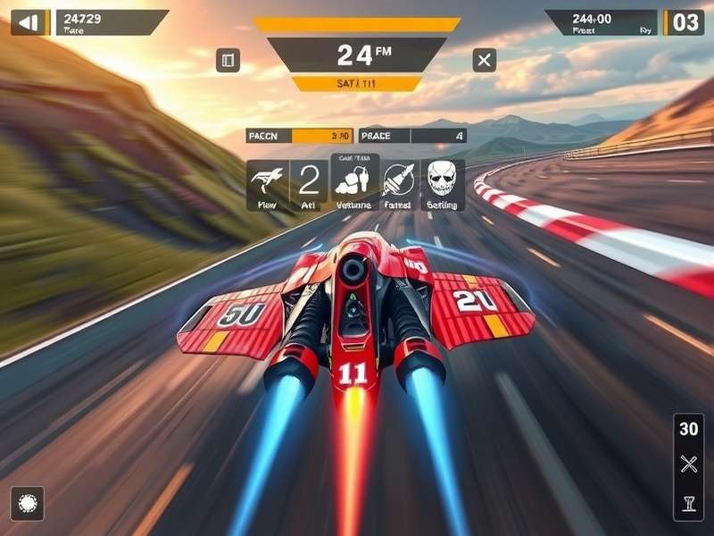 Lightning Sprint Ace track showcasing detailed environment and racing conditions