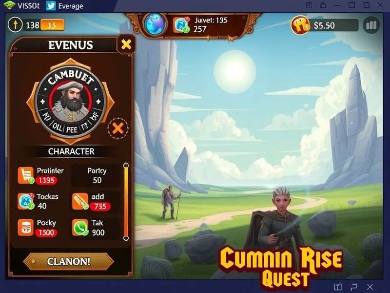 Cumin Rise Power Quest gameplay screenshot showing character and environment