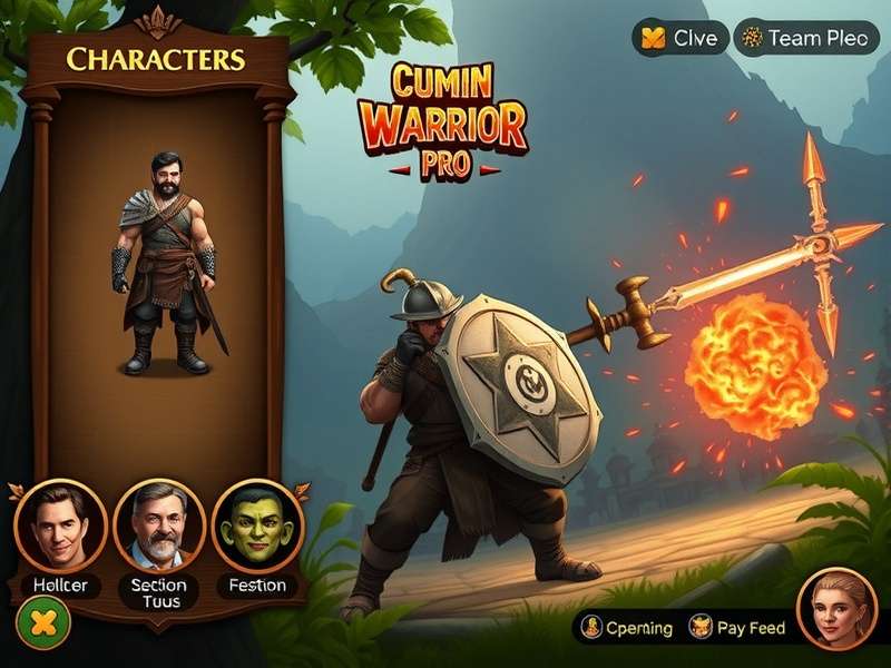 Cumin Warrior Pro character selection screen