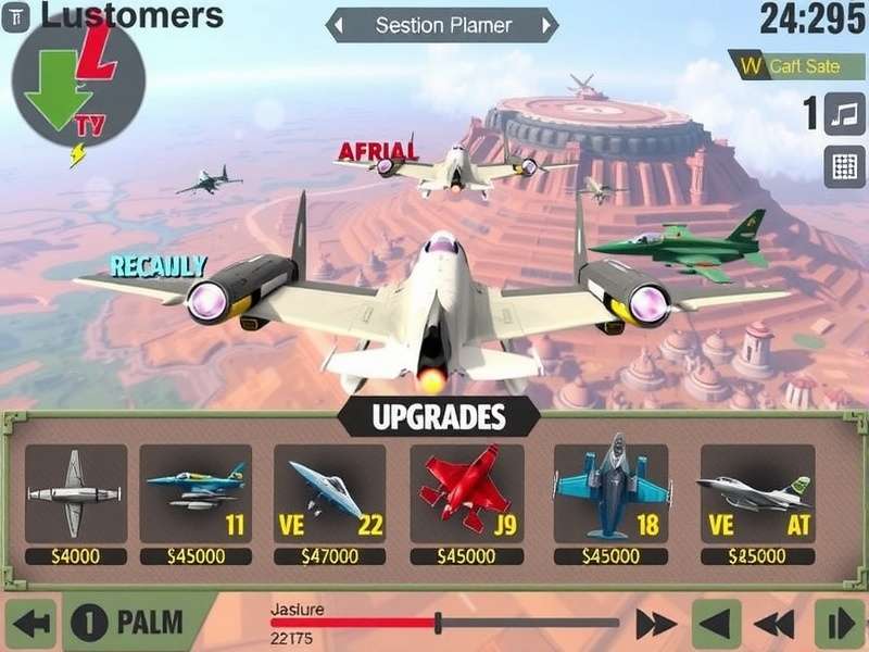 Jaipur Jet Vanguard gameplay screenshot showing aerial combat