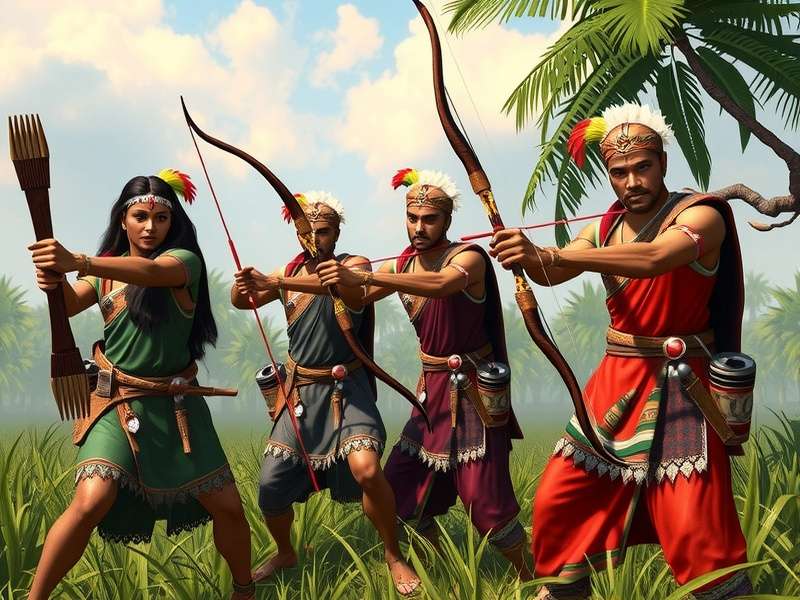 Strategic positioning in Indian Bow Conqueror gameplay