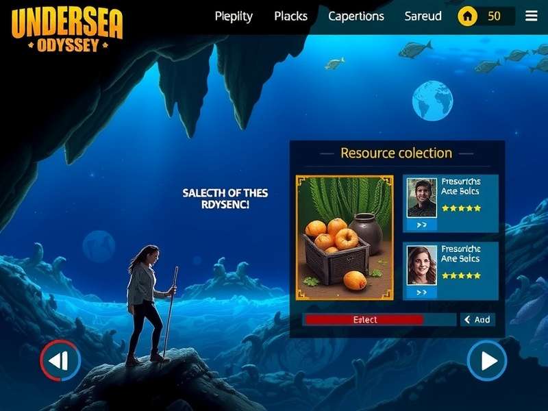 Undersea Odyssey Ace character selection screen