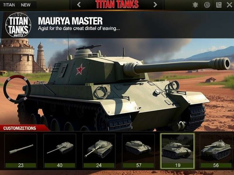 Titan Tanks Maurya Master customization options