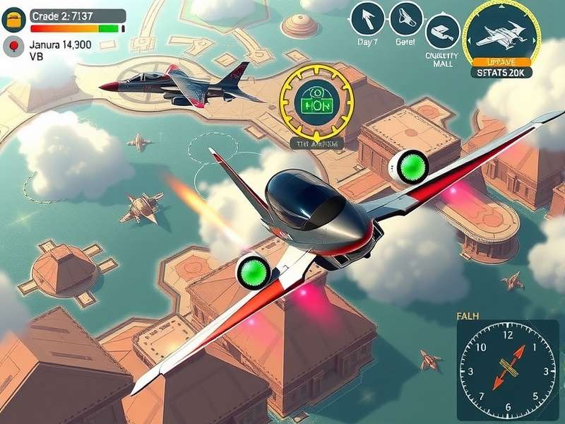 Jaipur Jet Vanguard strategic map view showing mission planning