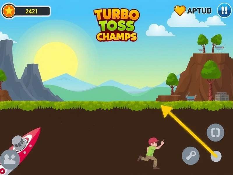 Turbo Toss Champs strategy illustration showing aiming techniques