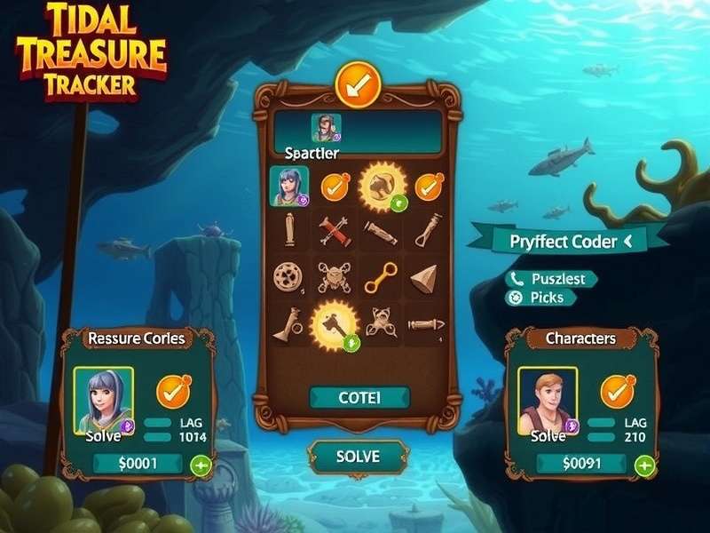 Tidal Treasure Tracker character customization screen