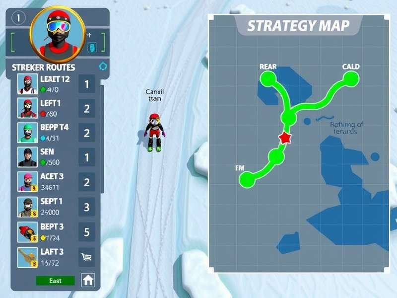 Agile Ace Glacier Glide character customization screen showing various outfits and gear