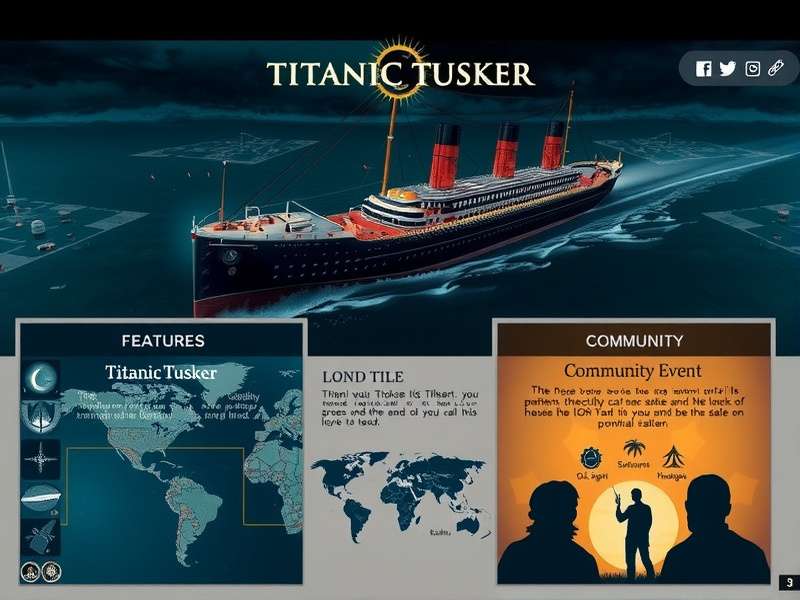 Titanic Tusker community event and cultural impact visualization