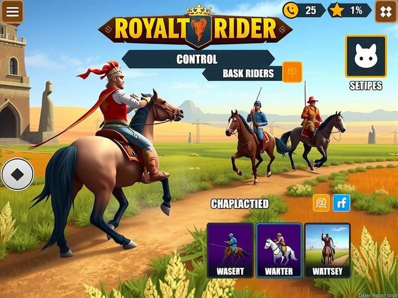 Range Royalty Rider control interface and gameplay mechanics