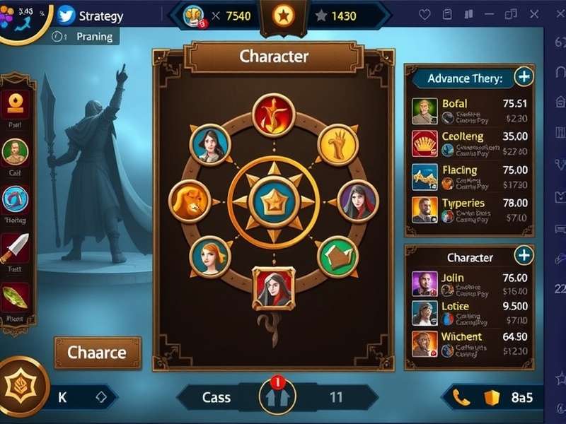 Wealth Warrior Champion gameplay interface showing resource management and strategic elements