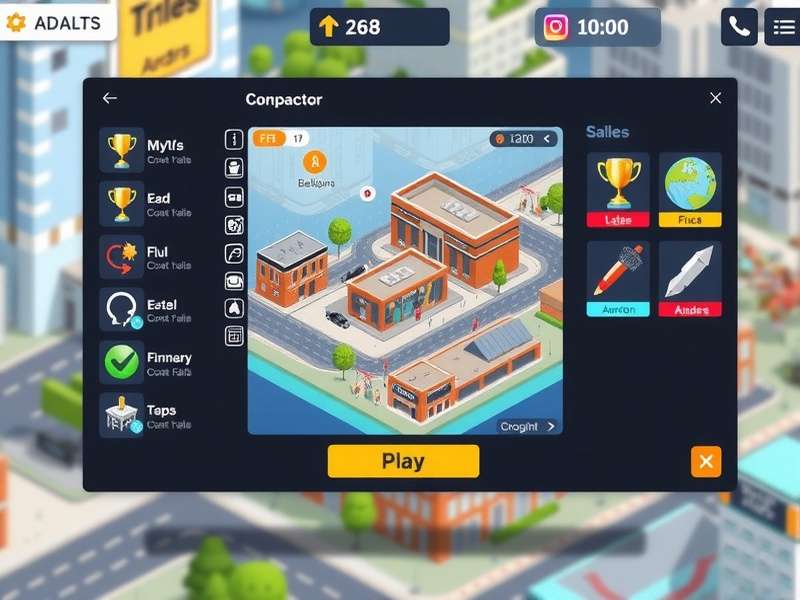 Pixel Urban Creator character and building designs