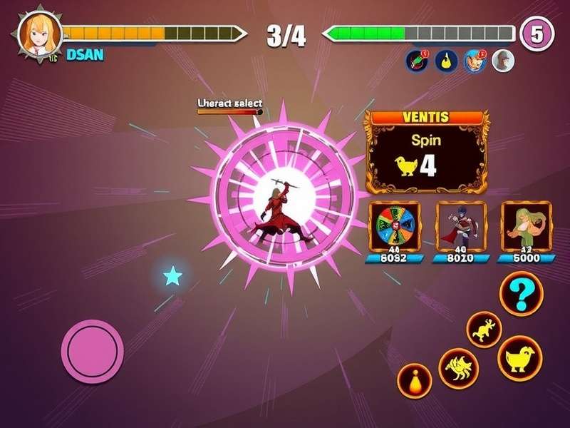 Radiant Spin Warrior character progression screen