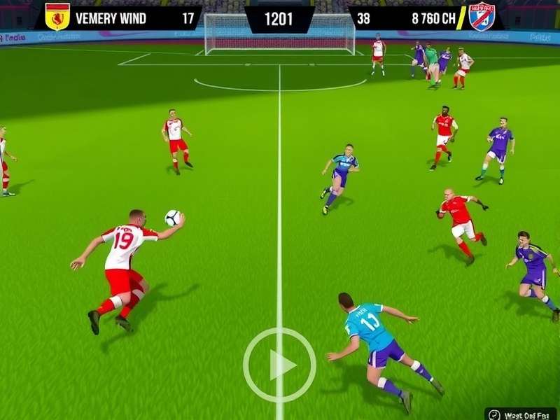 Legendary Kickoff gameplay screenshot showing realistic football action