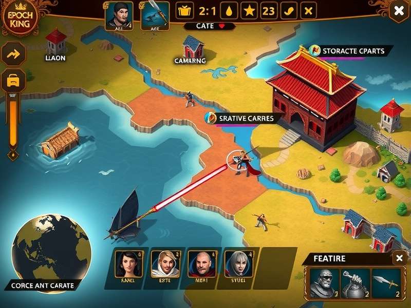 Epoch Warrior King empire management interface