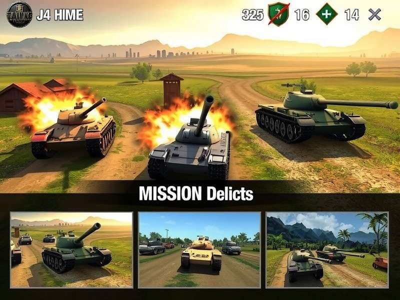 Jai Hind Tank Xtreme gameplay screenshot showing tank battle