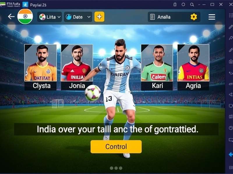 FIFA Mobile Indian Heroes control interface