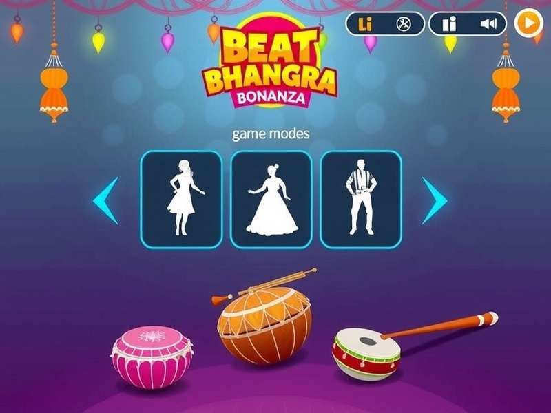 Beat Bhangra Bonanza game modes selection screen