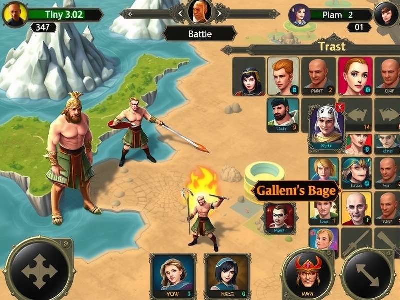 Epoch Warrior King character selection screen