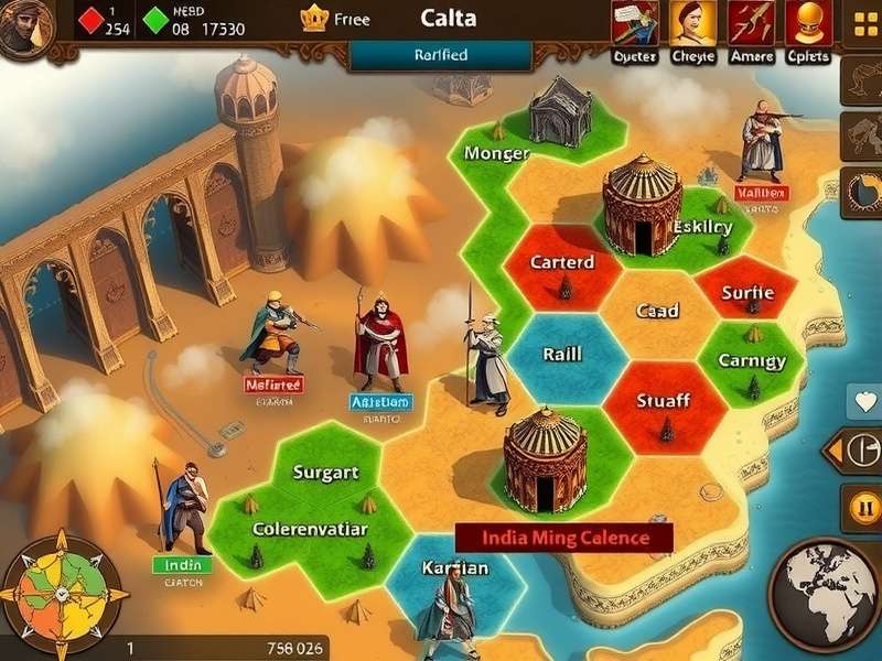 Crusade Warlord Indian Epic kingdom management interface