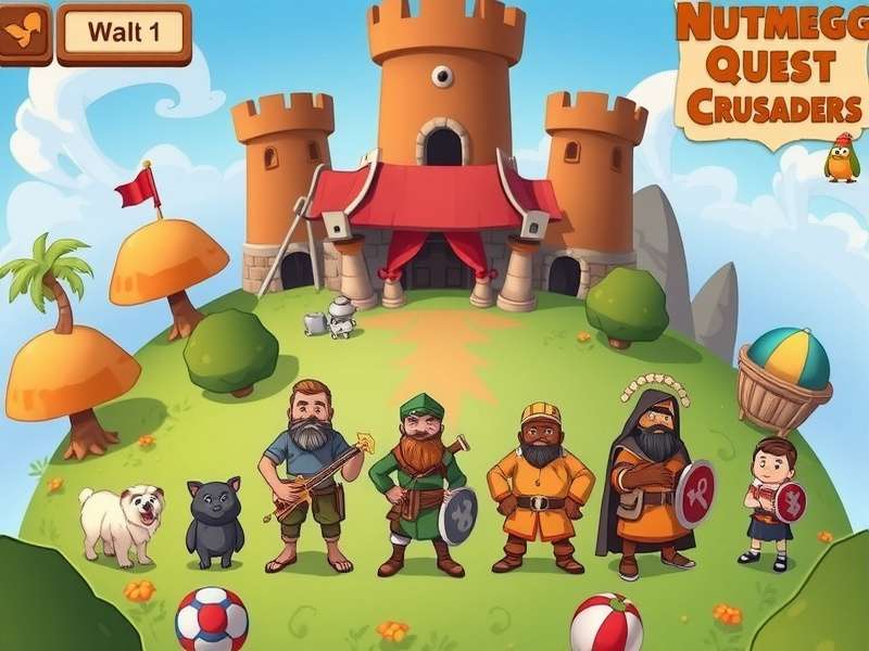 Nutmeg Quest Crusaders game world overview