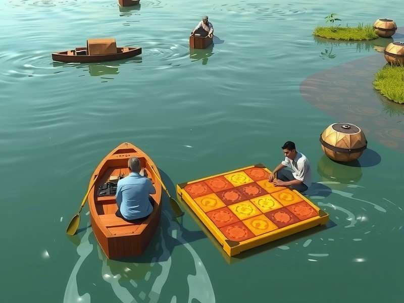 Sabarmati River Voyage gameplay screenshot showing river navigation