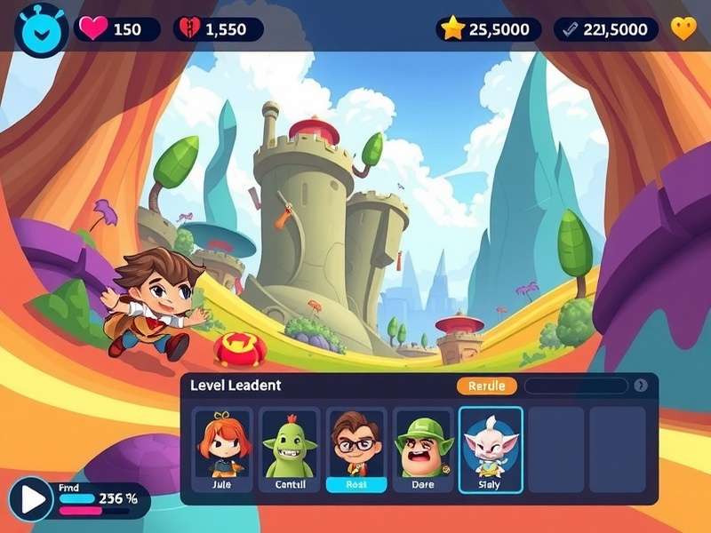 Whirlwind Sprint Heroes level progression screen showing multiple environments