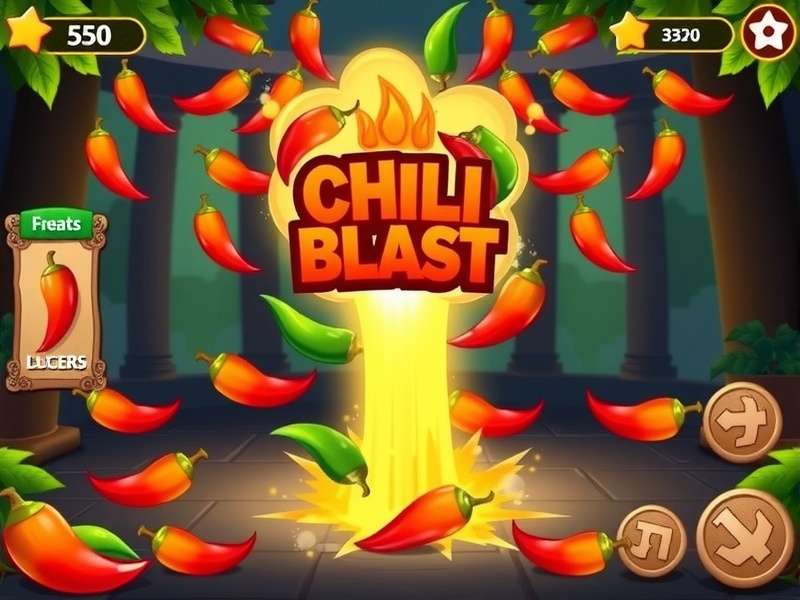 Chili Blast Game Interface - Colorful explosive gameplay