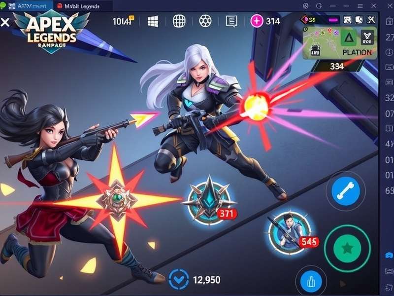 Apex Mobile Legends Rampage weapon and equipment selection screen