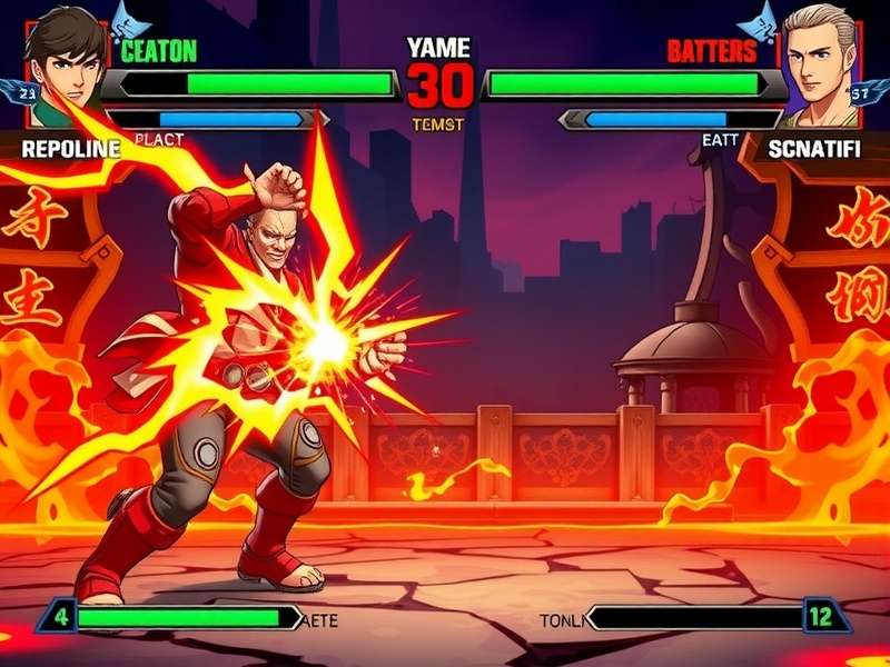 Searing Smash gameplay screenshot showing intense combat