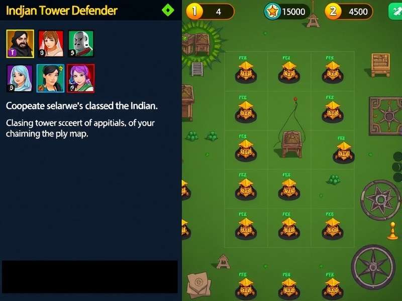 Desi Coop Defenders character selection screen showing diverse Indian-inspired classes