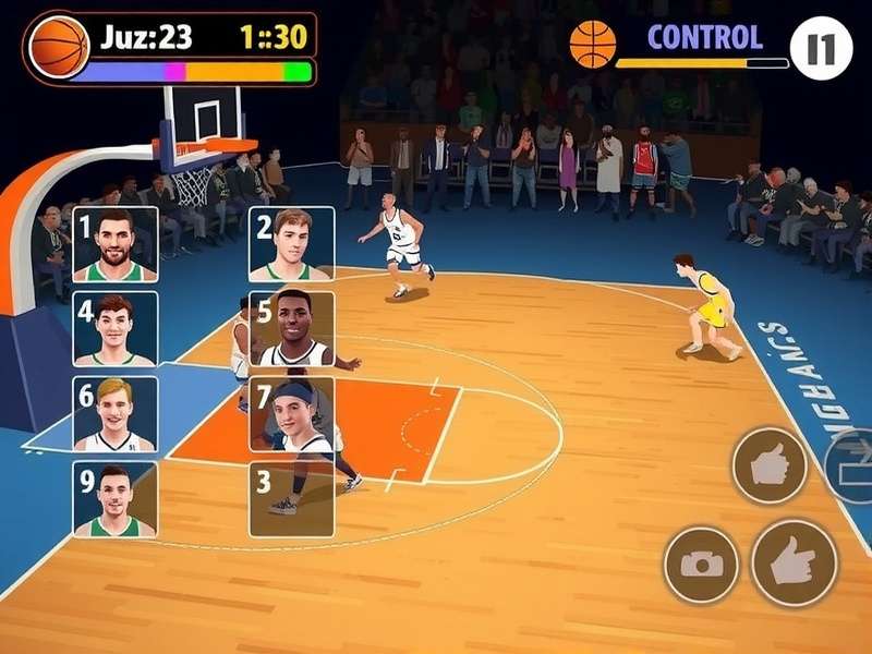 Basket Legend Legend gameplay screenshot showing basketball action