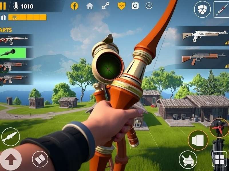 Bow Champion Royale gameplay screenshot showing archery combat