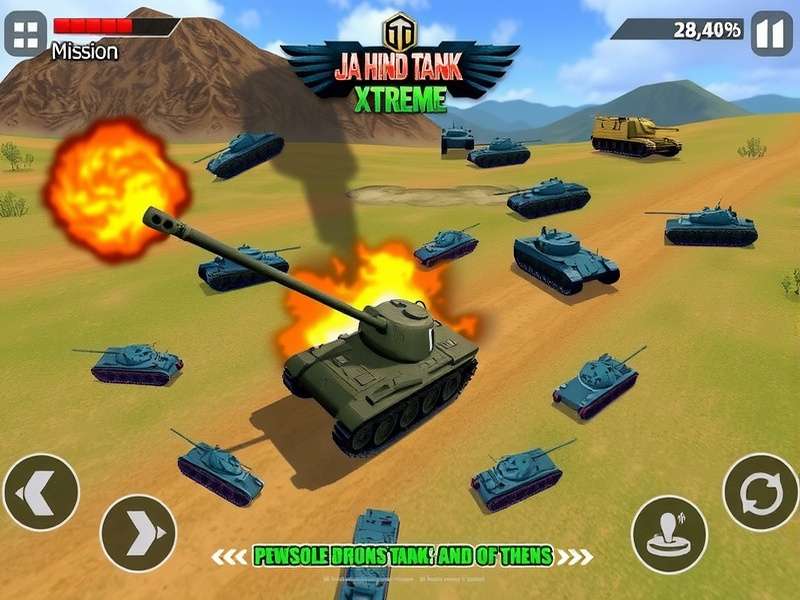 Jai Hind Tank Xtreme mission selection screen