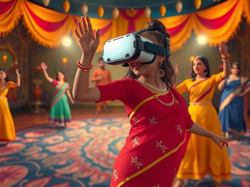 Masti Dance VR gameplay showing traditional dance moves