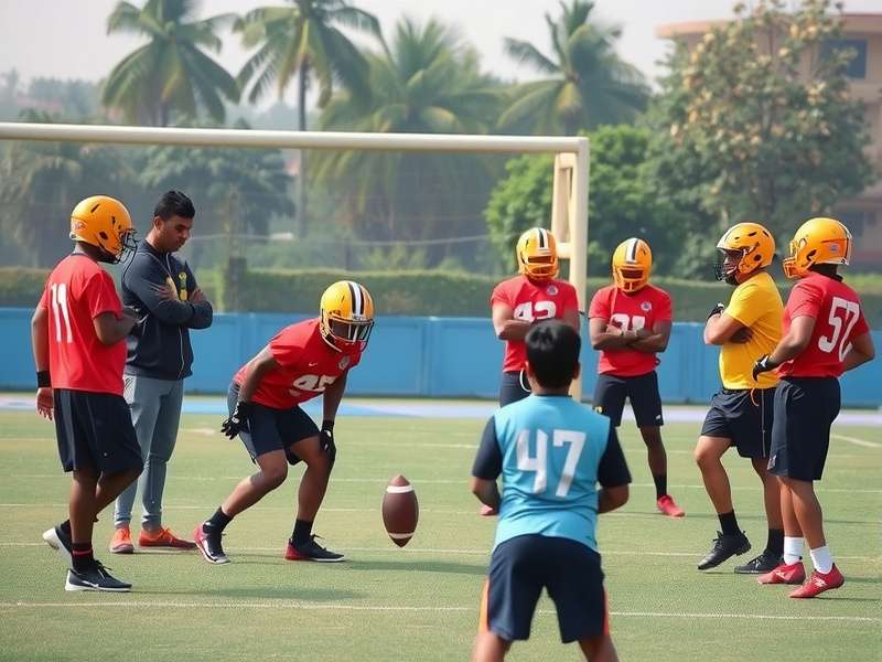 NFL India Gridiron Glory youth training camp participants
