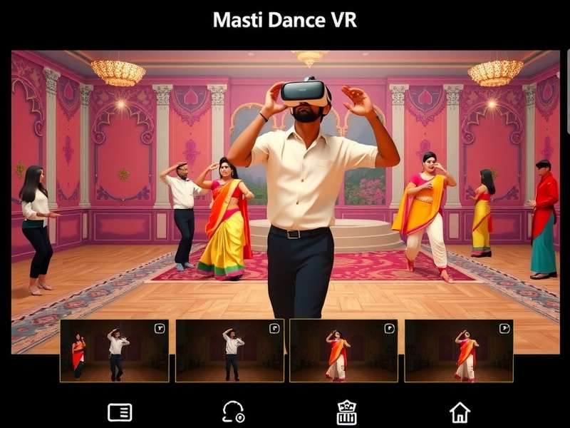 Masti Dance VR user wearing VR headset